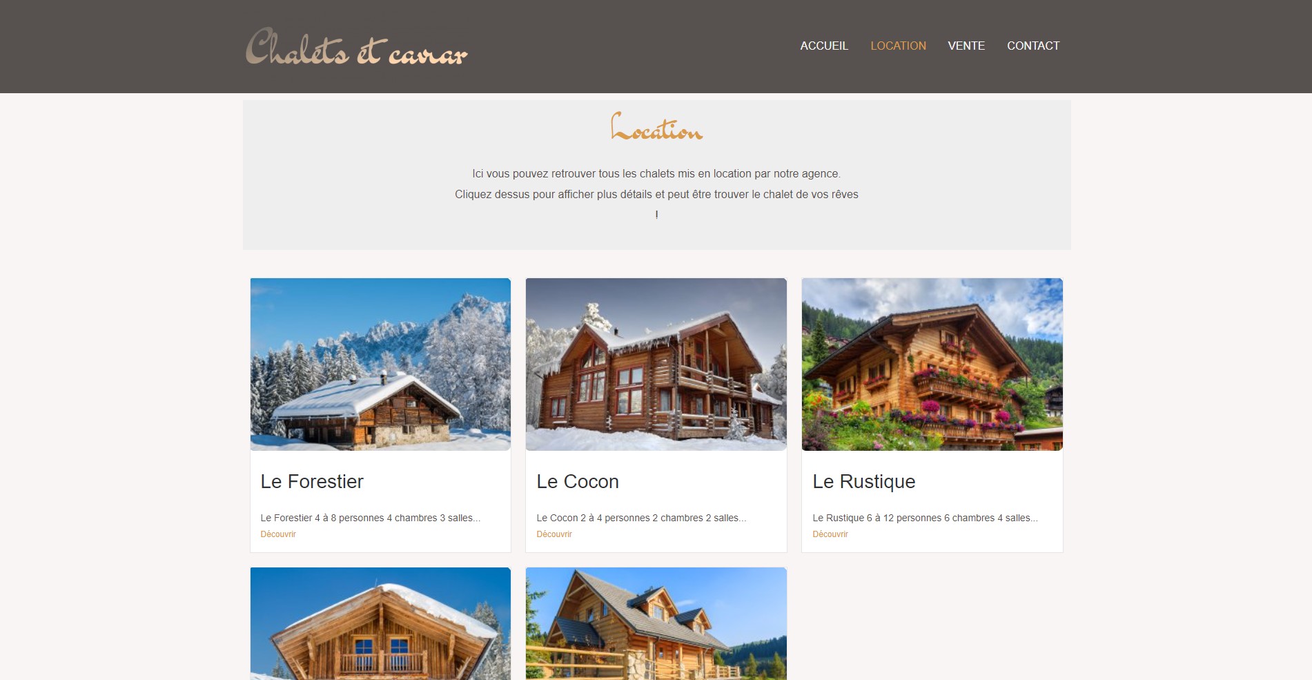 Aperçu Chalets et Caviar